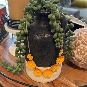 Gold flower necklace
